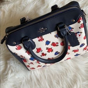 coach floral handbag
